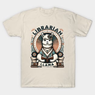 Librarian Llama T-Shirt